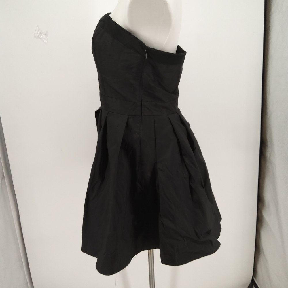 TED BAKER SILK STRAPLESS FIT AND FLARE DRESS SIZE 4 - Picture 4 of 9